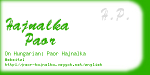 hajnalka paor business card